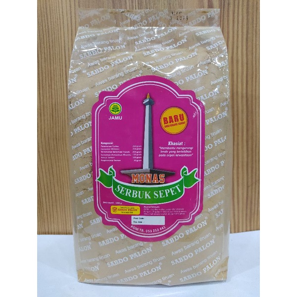 

Sabdo Palon Jamu Serbuk Sepet Cap Monas (Untuk Kewanitaan) - 1Kg