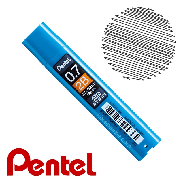 

ISI PENSIL PENTEL HI POLYMER AIN STEIN 0,7mm 2B C-277S PENCIL LEAD MECHANICAL PENSIL CETEK MEKANIK GROSIR