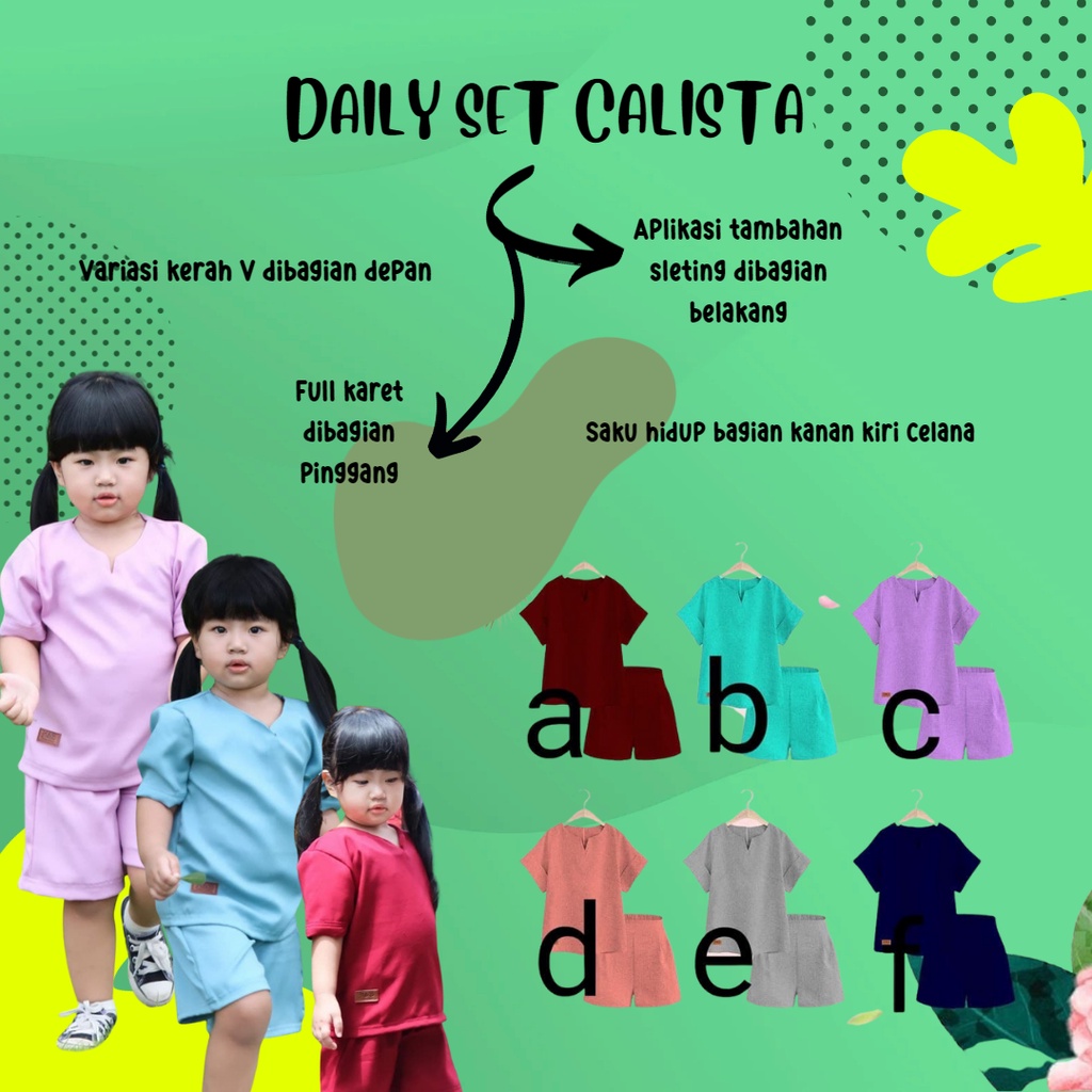 DAILY SET CALISTA SERIES H&B KIDS STYLE