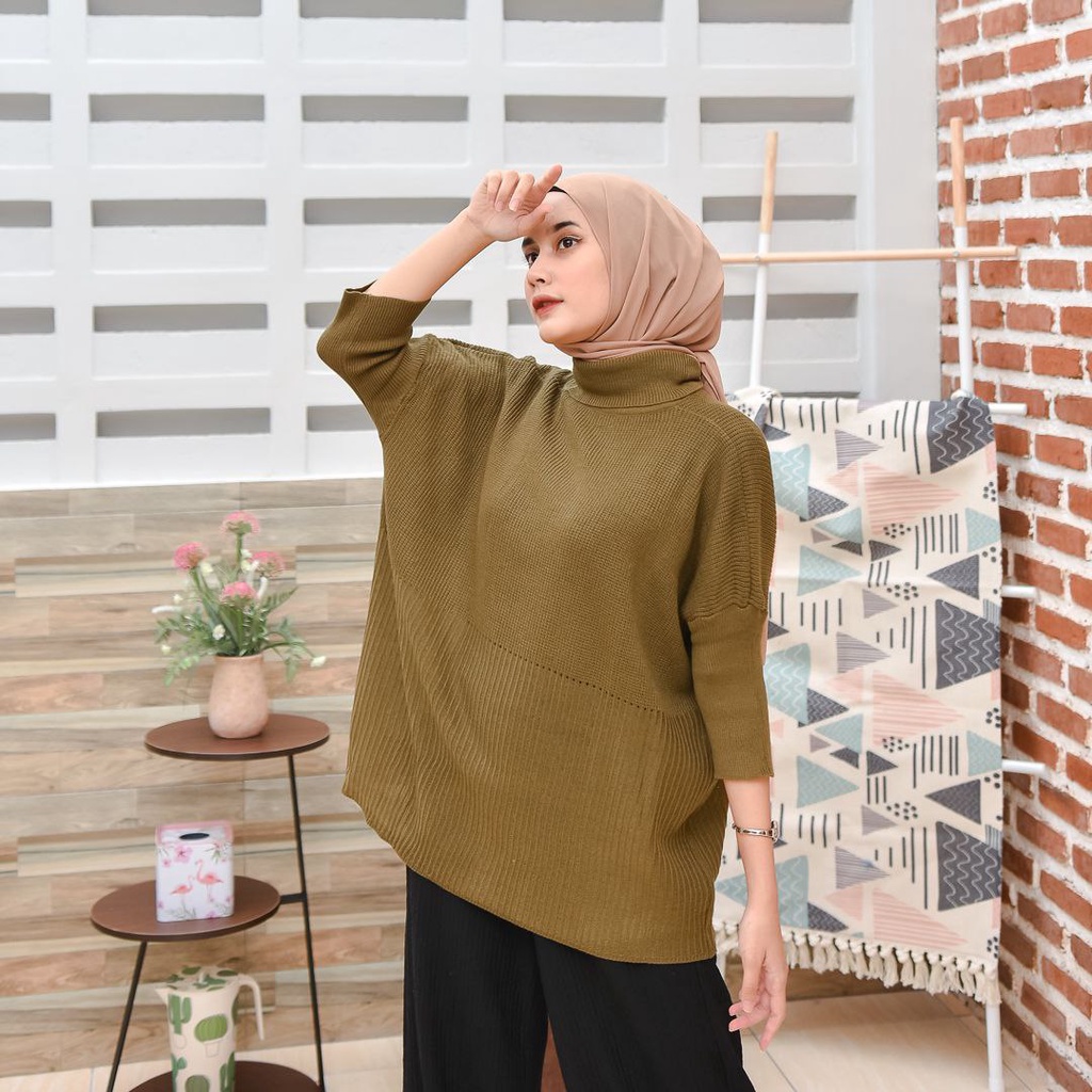 SWEATER RAJUT TURTLENECK WANITA KILLA OVERSIZE JUMBO BIG SIZE TURTLE NECK SWEATER RAJUT KOREA STYLE WANITA ATASAN WANITA BLOUSE CEWEK RAJUT WANITA PREMIUM SLIMFIT TERBARU KEKINIAN TRENDY MURAH