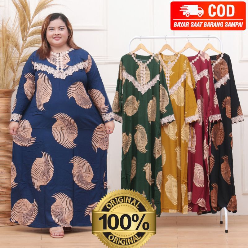 Daster arab DLUSIA YUMNA big size | SUPER JUMBO XXL LD 130 STANDAR LD 118