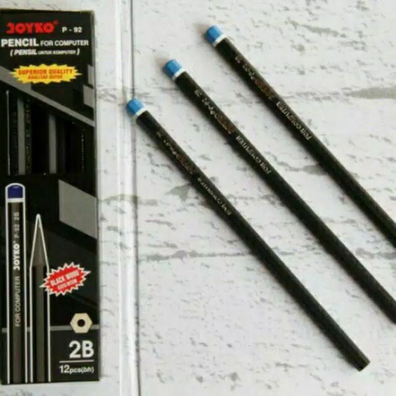 

JOYKO P-92 2B Pencil for computer pensil untuk komputer 1 Pack 12 Pcs