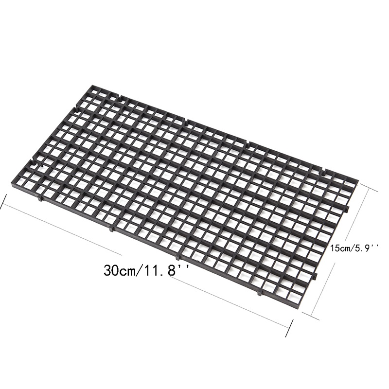 {LUCKID}2 pcs grid divider tray egg crate louvre aquarium fish tank bottom isolate
