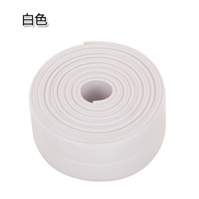 Sticker Adhesive PVC Penyerap Air untuk Wastafel Dapur 3.7CM x 3.2M - CN1222 - White