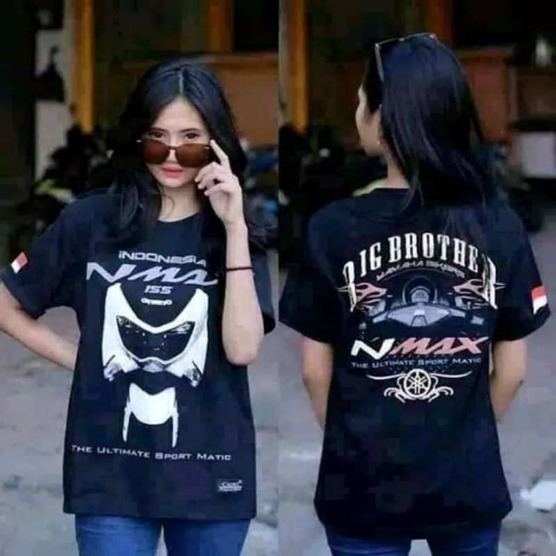 Kaos bikers yamaha Nmax Baju motor yamaha Nmax T-shirt distro yamaha Nmax