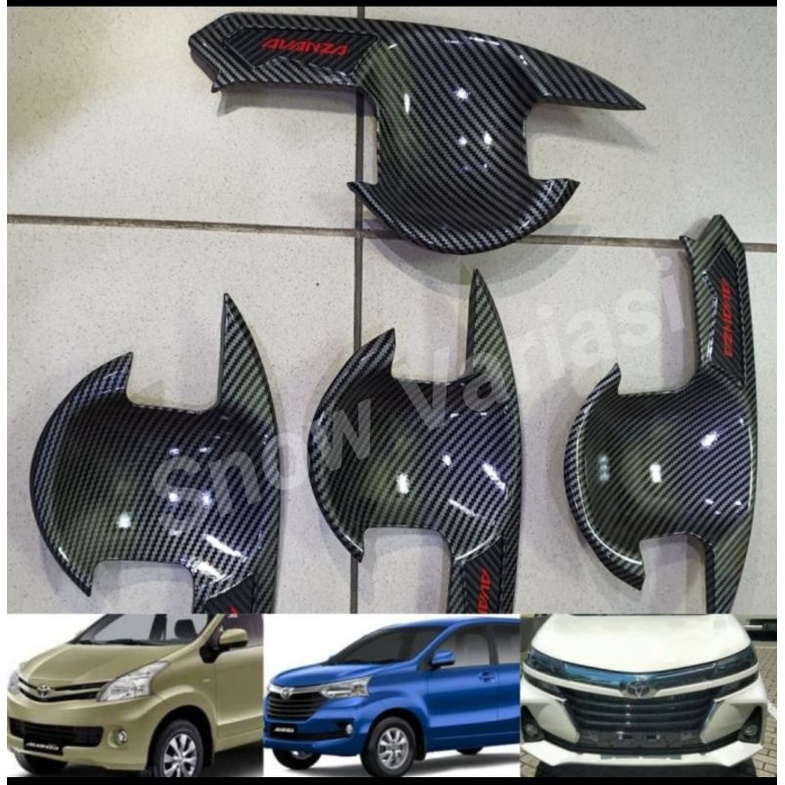 Outer/mangkok handle carbon All new avanza 2012-2020