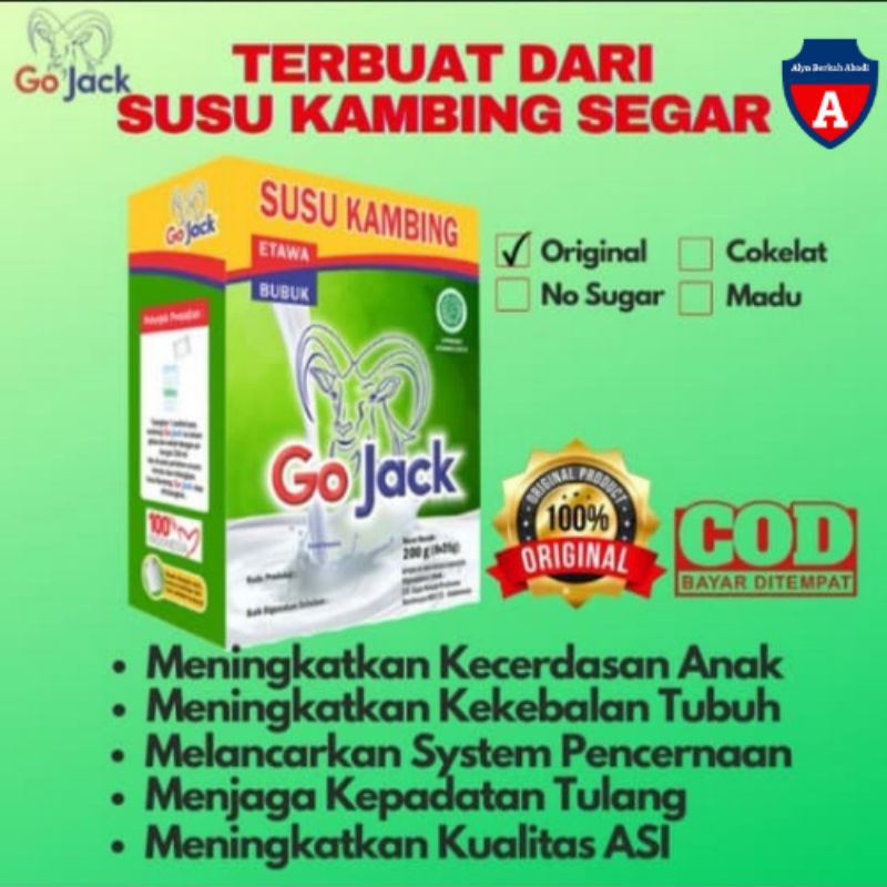 

Susu Kambing Etawa Go Jack [200g] Original & Tanpa Gula