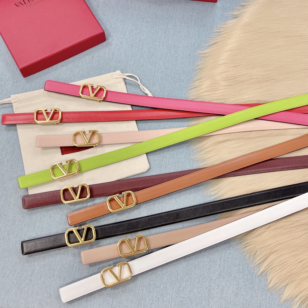 【With box】Valentino / Women's Belt / Fashion Belts 2.0cm wide