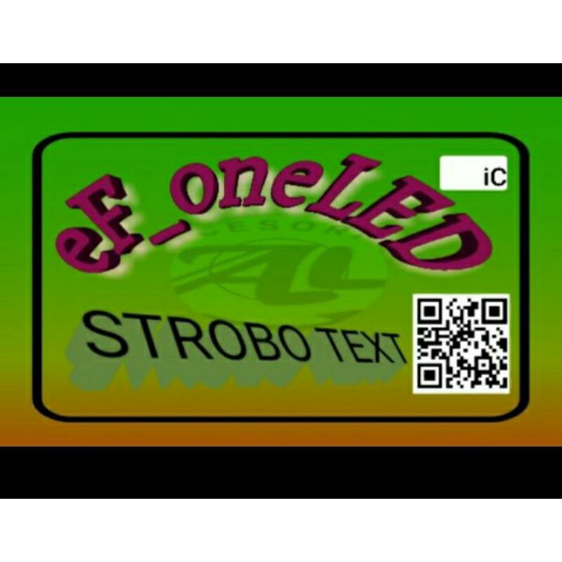 modul strobo text 7baris