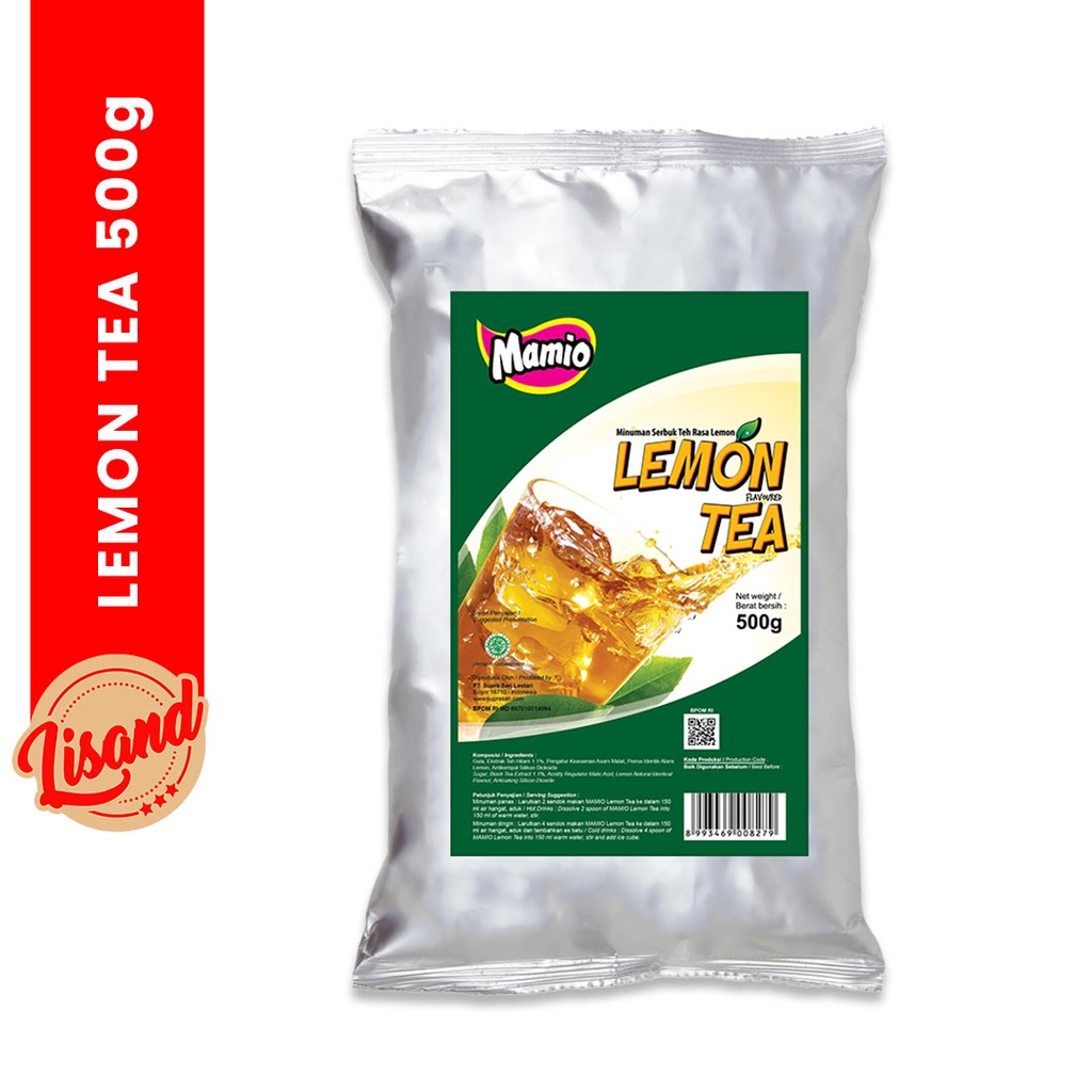 

Bubuk Minuman Lemon Tea Mamio Kemasan 500g