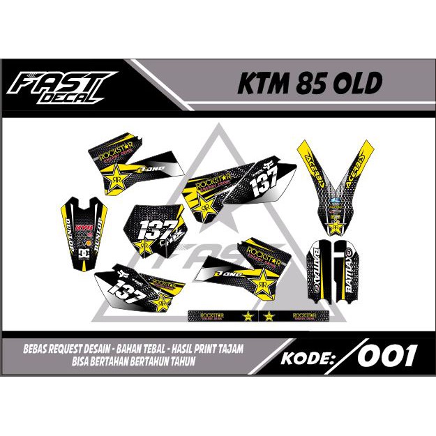 decal ktm 85 old