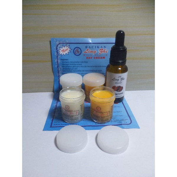 | PAKET LING ZHI | CREAM SIANG MALEM DAN SERUM GLOWING LING ZHI