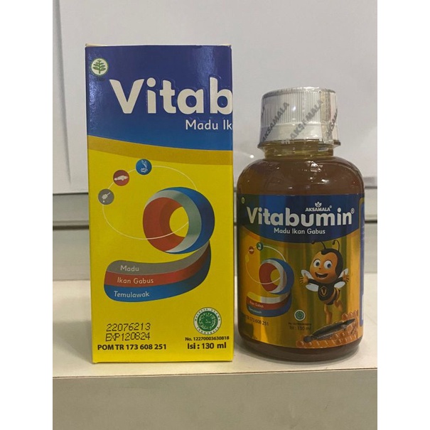 Vitabumin Madu Ikan Gabus Sirup 130ml / Madu Albumin / Nutrisi Tumbuh Kembang Anak