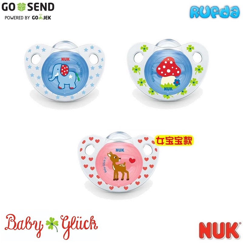 NUK Trendline Silicone Soother Baby Gluck Pacifier Empeng Bayi