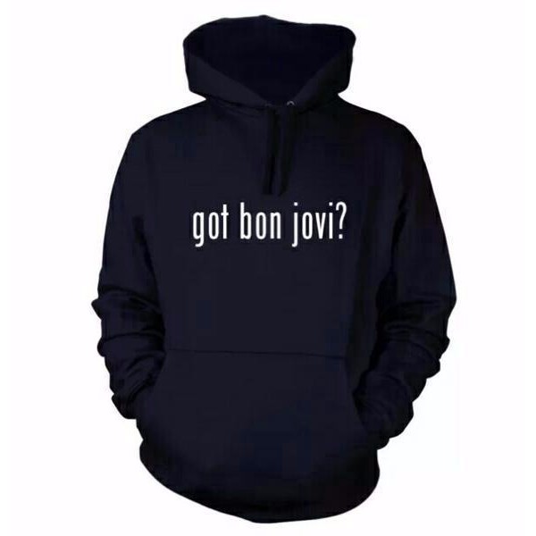 JAKET   SWEATER   HOODIE got bon jovi black hoodie