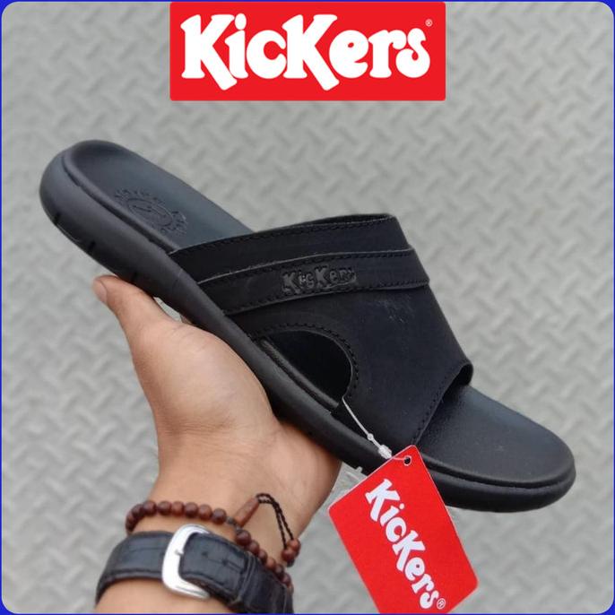 sandal Kickers pria kulit asli - sandal kulit asli - sandal selop pria