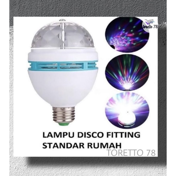 Lampu Bohlam Disco E-27 Fitting Rumah LED Tumbler