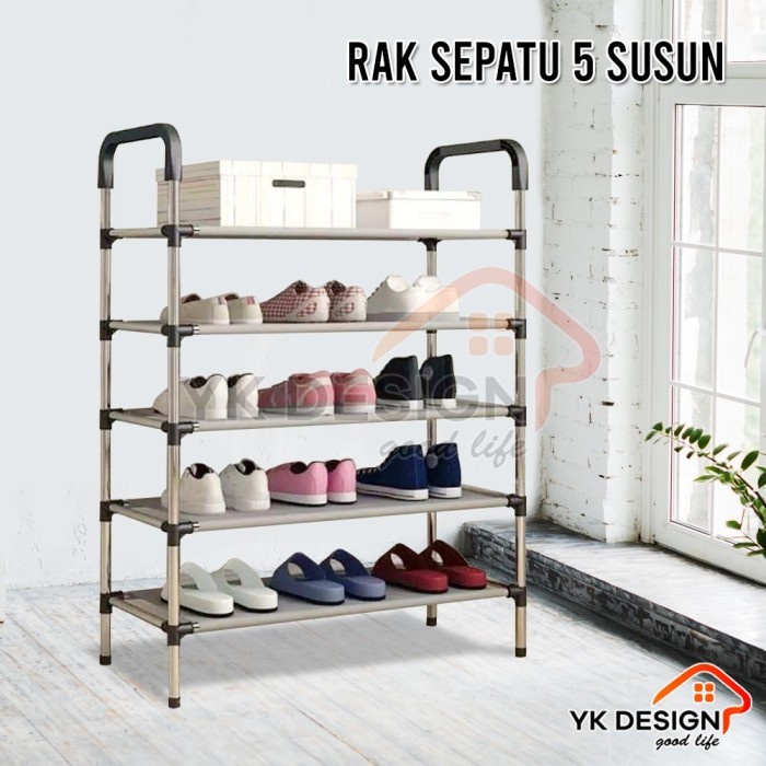 Rak Sepatu Rak Minimalis Terbaru Murah Kuat Praktis Kotak Penyimpanan Sepatu K3J7 Kualitas Premium T