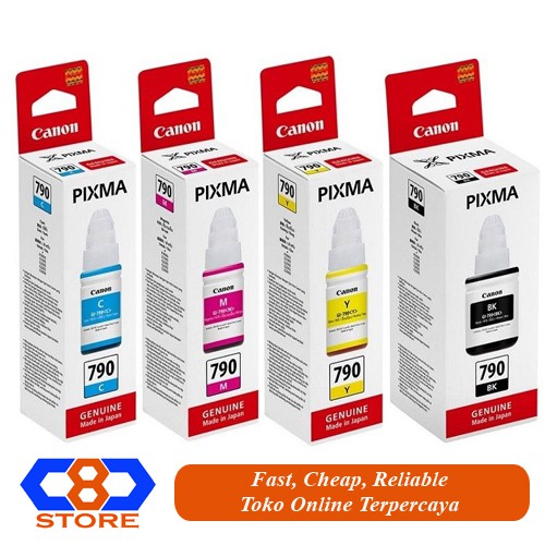 TINTA CANON 790 GI-790 GI790 GI 790 PAKET ORIGINAL RESMI