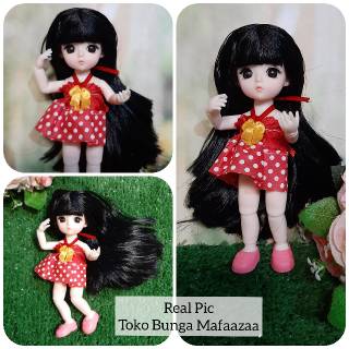 Chibi yuna doll boneka barbie pivotal mata 3 dimensi 3d ...