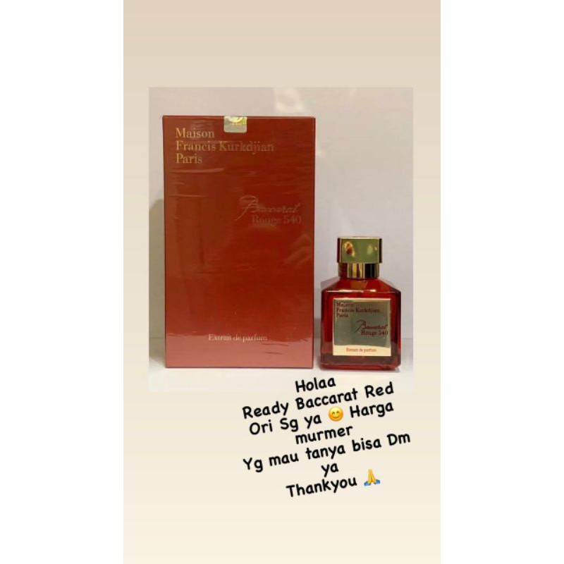 BACCARAT PARFUM ORI SINGAPORE