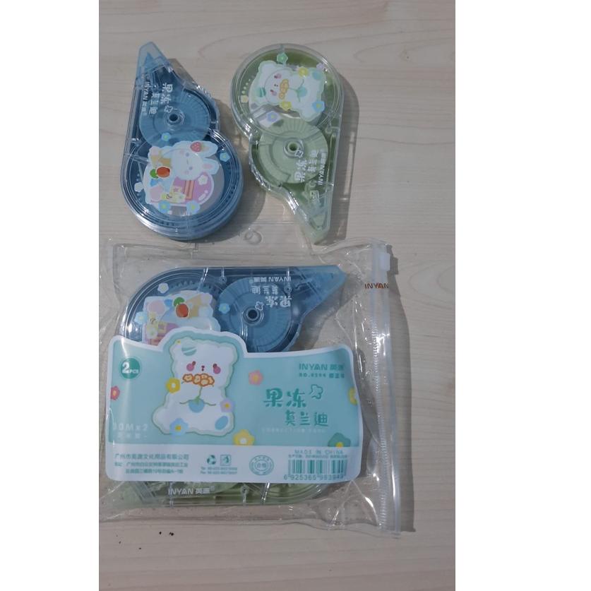 

Paket Baru 1 Set Isi 6 Tip Ex Kertas Pita Correction Secret Tape Bai Hang BH-68-B/ CT-RB01/ JUMBO 9394