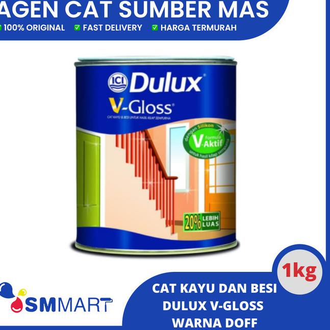 ✯ DULUX V GLOSS DOFF / CAT KAYU DAN BESI 1LTR ➻