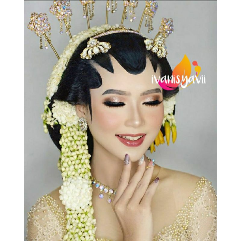 [1 set] Centung + Sisir Batu Tanam / ModeL AureL Cantik