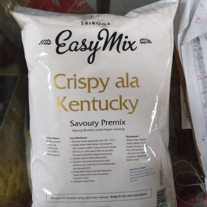 

EasyMix Crispy ala Kentucky 1kg Savoury Premix - Easy Mix Tepung Bumbu untuk Ayam Goreng