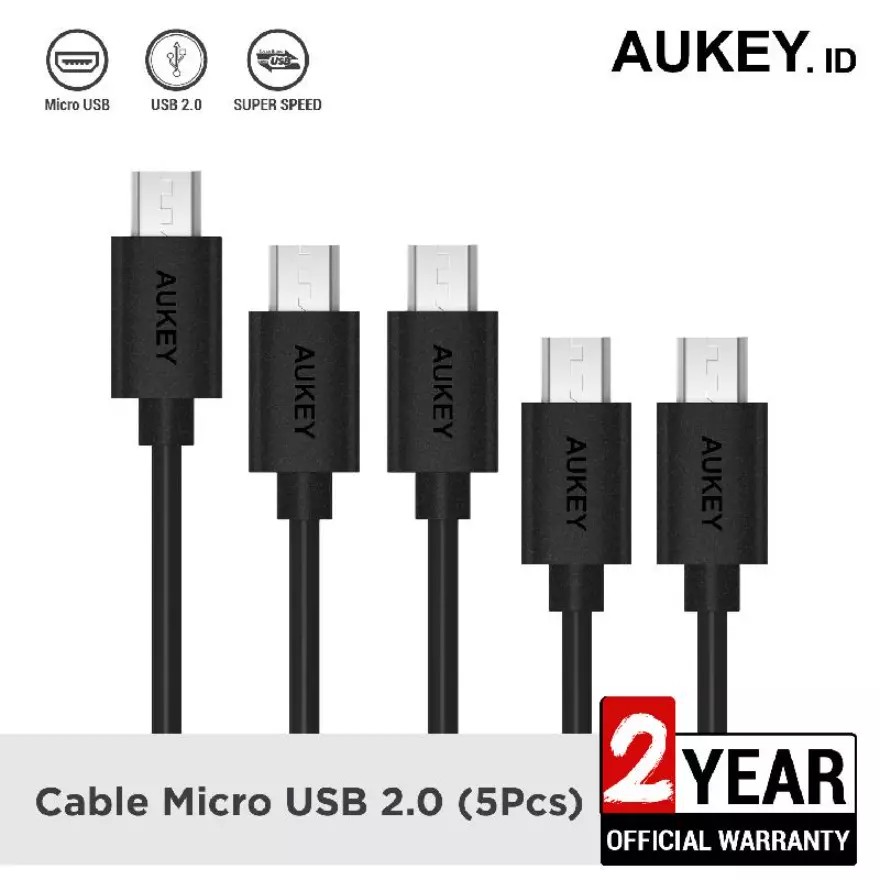 Aukey Cable Micro USB 2.0 (5Pcs)