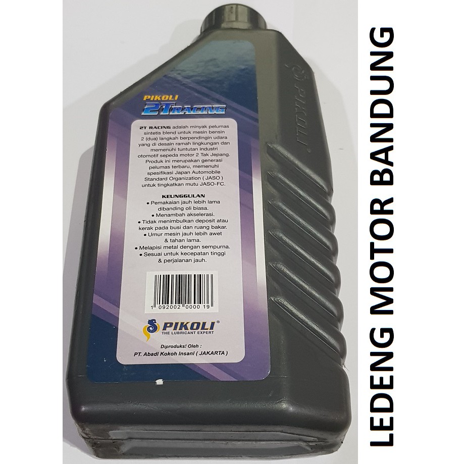 2Tax Pikoli 2T Racing Oli Samping Low Smoke Synthetic Blend 800ml
