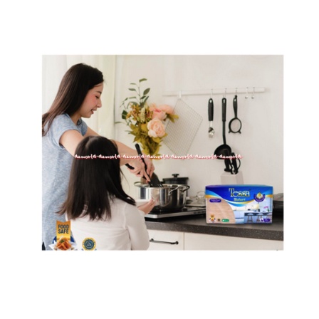 Tessa Nature Unbleached Tissue Kitchen Towel 150Lembar Tisu Dapur Coklat Natural Food Save Tesa Cokelat