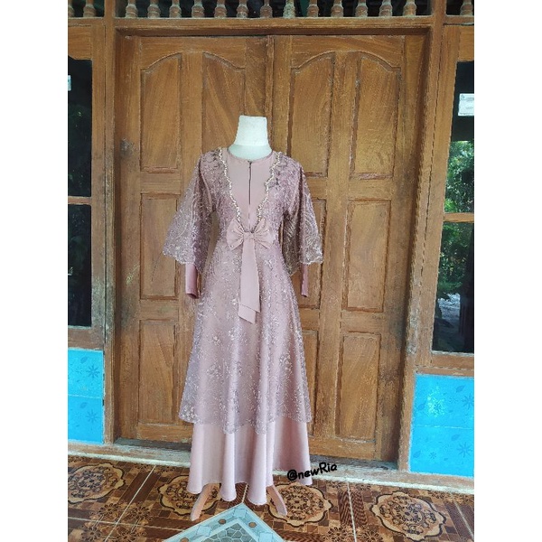 GAUN BROKAT KONDANGAN GAMIS PESTA BAJU GAMIS KEKINIAN