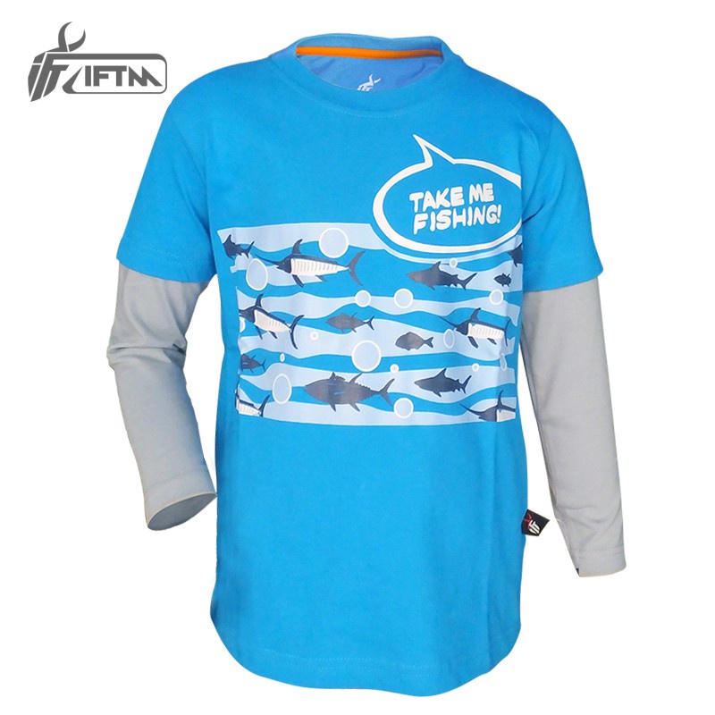 IFTM TAKE ME FISHING - Kaos Anak Katun Motif Ikan