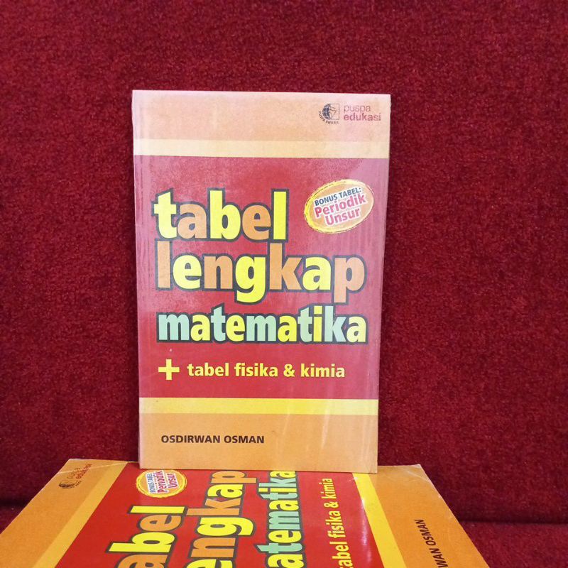 Buku Bimbel - Tabel Lengkap Matematika + Tabel Fisika & Kimia (Bonus Tabel Periodik Unsur)