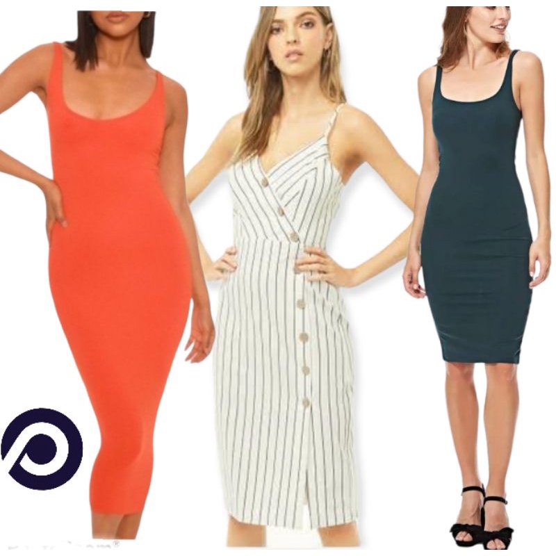 Popular 21 by Forever21 Bodycon Dress/Dress Sexy/Gaun Seksi Branded/Fit in Dress