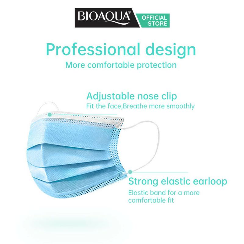 MASKER 3PLY,50PCS,FACE MASK DISPOSABLE MASKER 3PLY EARLOOP FACE MASK