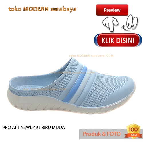 PRO ATT NSWL 491 BIRU MUDA Sepatu Sandal Wanita Karet