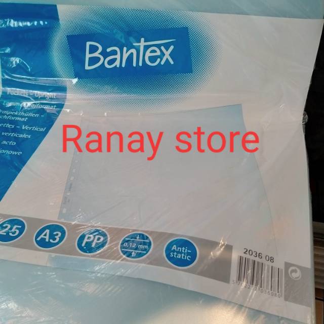 

Plastik pocket bantex A3 potrait (2036)