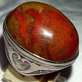 cincin batu akik pancawarna garut