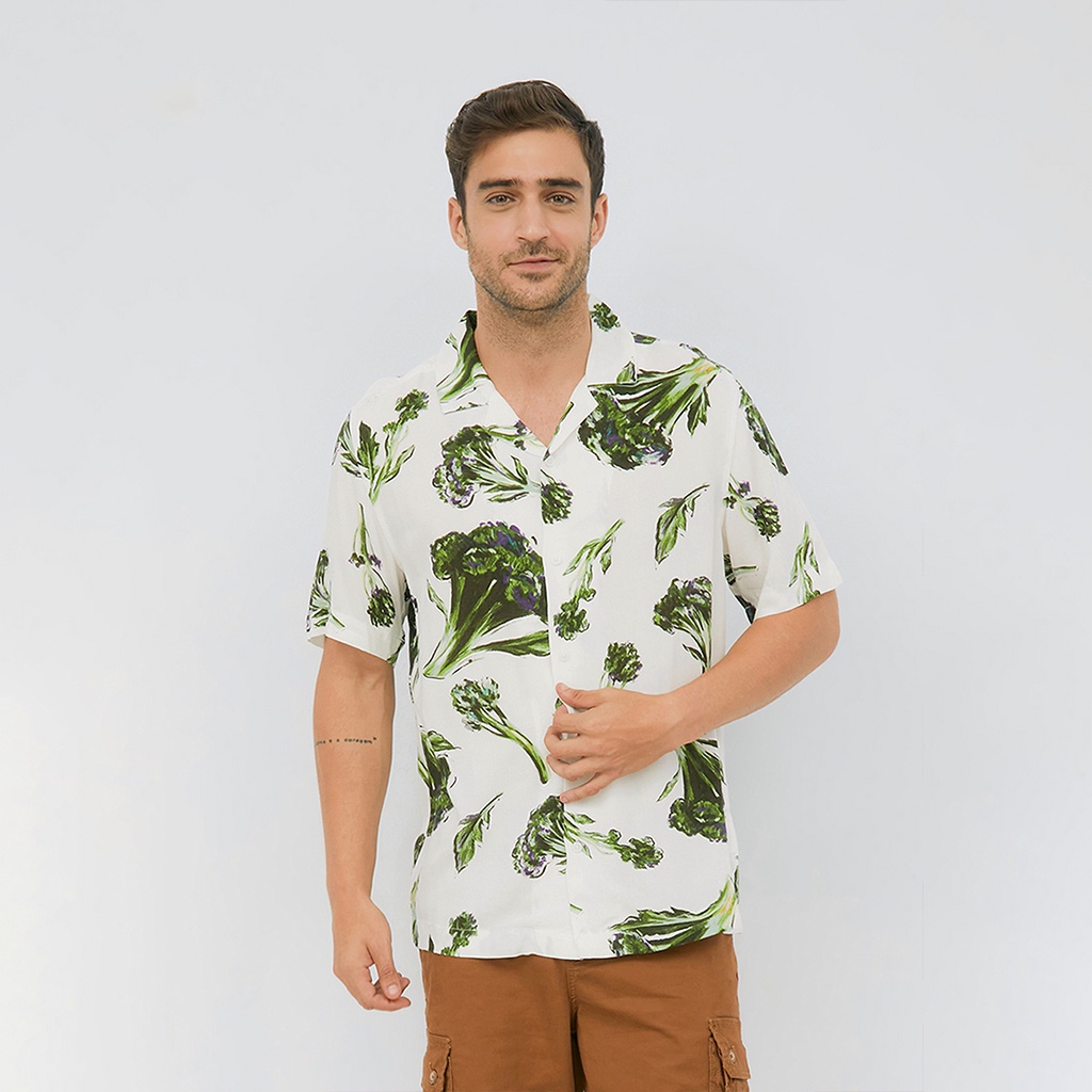 JOY SHADE  Men Kemeja Tangan Pendek BROCOLI Shirt by H&amp;M