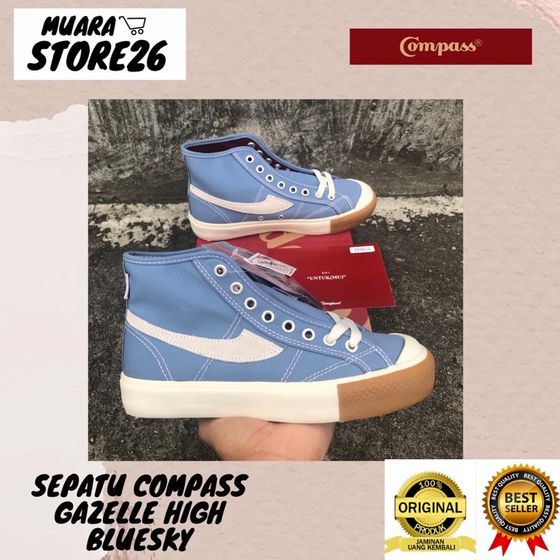 Sepatu Compass Gazelle High BlueSky