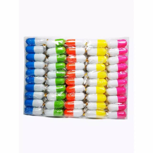 

Souvenir 1 Pack ( Isi 100 Pcs ) Pulpen Kapsul Kemasan Plastik Sovenir Hadiah Pernikahan Murah Unik