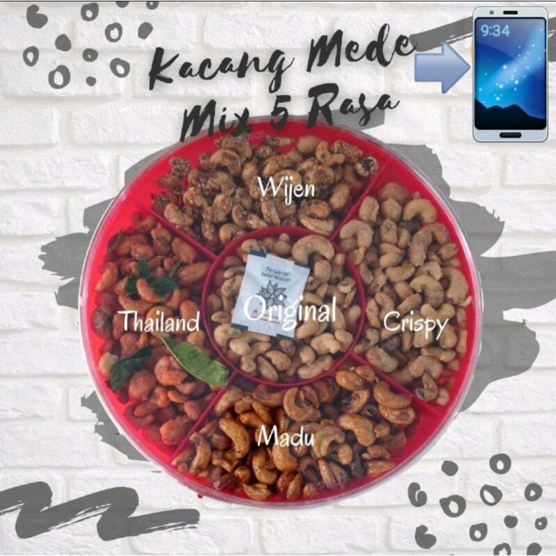 

Kacang Mede Mete 5 rasa 5 in 1