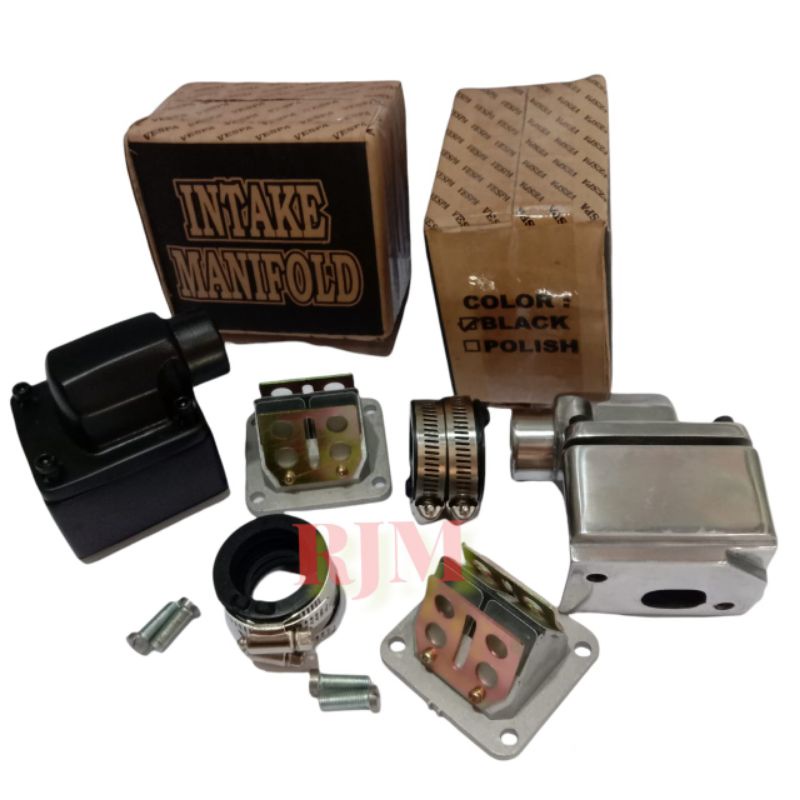 Intake Manifold Manipol Susun Vespa Komplit Membran Rxz