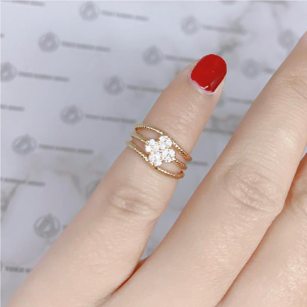 Cincin Anak Perempuan Xuping Gold Permata Kotak *01