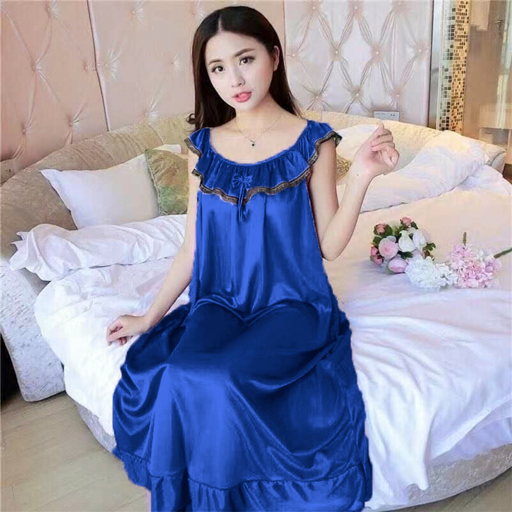 BEFAST - ZEC OOTD Wanita Dress ESHA / 136 Lingerie Dress Renda / DRESS LINGERIE / PAKAIAN WANITA / Baju Tidur Wanita Trendy / Terlaris / Terbaru 2022 / Dress Polos / Dress Bahan Satin / Dress Nyaman Untuk Tidur / Termurah