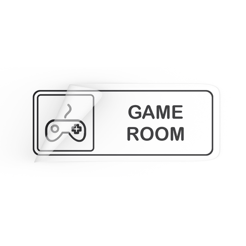 Jual game room sticker game zone gaming room door sticker sticker tanda ruang game