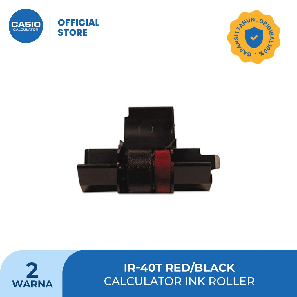 

Casio IR40T Calculator Ink Roller Red/Black - IR-40T