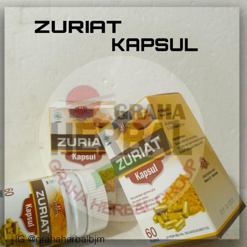 

ZURIAT KAPSUL ORIGINAL 60 KAPSUL - MENYUBURKAN DINDING RAHIM. OVUM. SPERMA